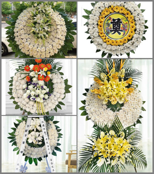 山东济宁金乡县胡集镇郭山口村花圈速递